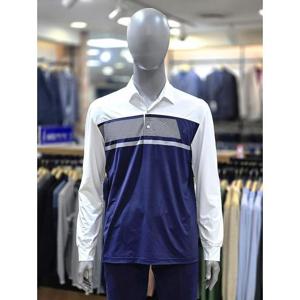 런던포그 세이브존04 프린팅 스판 기능성 네이비 티셔츠 LOSTA35ZA