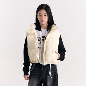 [더데이걸][모다울산]박시핏 샤이니 패딩 조끼TGVW25T01