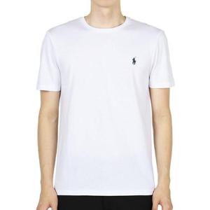 폴로랄프로렌 남성 포니 자수 로고 반팔(화이트) 710680785 003