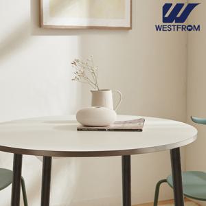 [웨스트프롬] 모던 콤마) 원형 LPM 800 식탁, 테이블 (분채도금 Leg)