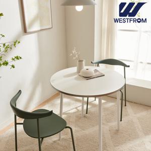 [웨스트프롬] 모던 콤마) 원형 LPM 600 식탁, 테이블 (분채도금 Leg)