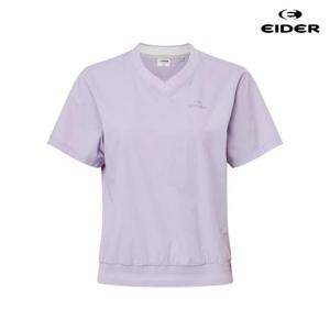 아이더 (DWM25215_L1) 여성 ON THE ROCK S 온더락 쉐도우 우븐 반팔 브이넥 티셔츠