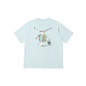 노르디스크 유니 피싱 카툰폴라베어 백 반팔 티셔츠 OUM24233B1 390556