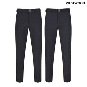 [웨스트우드] 남성 멜란지 반 오비 팬츠 (2컬러) WQ1MTPL519