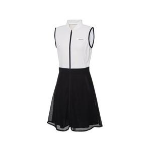 [와이드앵글] WWM23613W2   CO 메쉬 배색 롱 베스트 L (White)