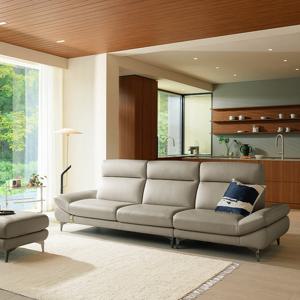 [다우닝] 피아 3.5인 전체 천연가죽 소파