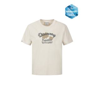 디스커버리 26S S 여름 [DWRS97063IVD] 여성 프레시벤트 네이처 그래픽 반팔티