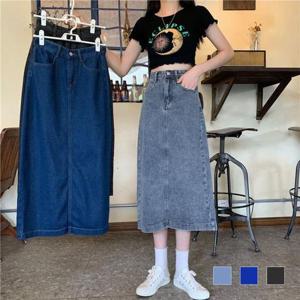 청치마 헤니아 데일리 롱 데님 스커트 SD-230301