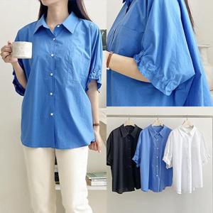 [강물처럼]위쉬몰 SM 브리카라백핀턱루즈셔츠(S146H505) 빅사이