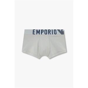 엠포리오아르마니 EMPORIO ARMANI UNDERWEAR 남성 와이드 로고 밴딩 드로즈_그레이_0814112028 2402291458 394847
