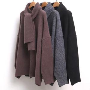 [강물처럼]빅사이즈니트가디건 7871L410 목도리가디건세트 EB (2