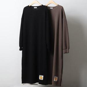 [강물처럼]빅사이즈롱원피스 J467L410 패치스마일골지원피스 RI