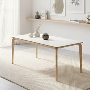 파밀리에 원목 6인용 포세린 세라믹 낮은 식탁 테이블 (1800)