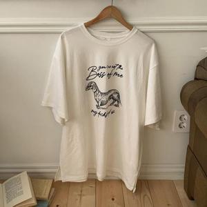 [강물처럼]아이우먼 마이도그라운드워싱티 MOT297M411 빅사이즈