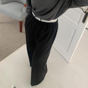 [강물처럼]아이우먼 커버이중배색밴딩팬츠 MOT298M411 빅사이즈