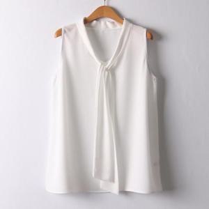 [강물처럼]아이우먼 타이나시쉬폰블라우스 BGI788M411 빅사이즈