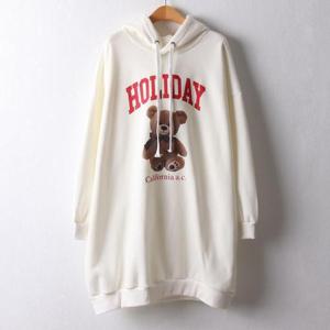 [강물처럼]아이우먼 곰돌이홀리데이후드티 RAF774M411 빅사이즈