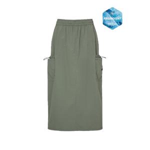 디스커버리반바지 AQS DWSK91053-KAL 프레시벤트 여성 파라슈트 카고스커트