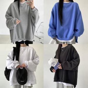 [강물처럼]빅사이즈티 X064L601 무지가오리기모맨투맨 SE (45328