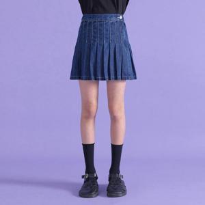 [디디오]주니어 G.벨릿스 데님 플리츠 스커트 GXUSK04