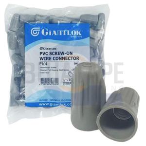 배선작업 자이언트록 PVC 와이어 콘넥터 회색 100개입 EK-4