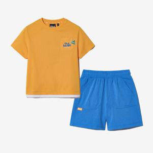 [휠라키즈]Travel club 포켓형 하프 상하세트 (FK2FSH2403X_AMR)