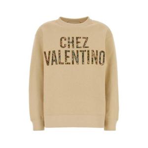 발렌티노 가라바니 후드 티셔츠 8B3MF25FA4T ET5 Beige o Tan