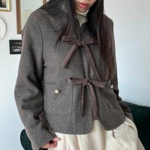 [강물처럼]빅사이즈아우터 T485L512 레이디헤이리본자켓 LT (443