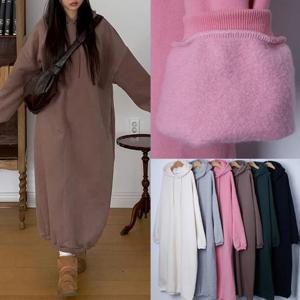 [강물처럼]위쉬몰 BU 무지양기모후드원피스(T633H512) 빅사이즈