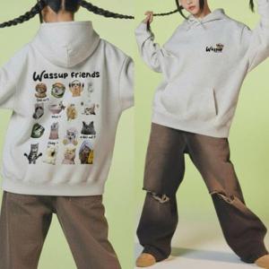 [강물처럼]아이우먼 아기고양이기모후드티 SEV938M512 빅사이즈