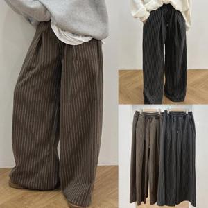 [강물처럼]위쉬몰 GB 세로화이트라인팬츠(V995H601) 빅사이즈 (4