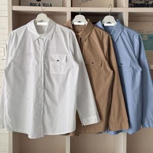[강물처럼]빅사이즈무지셔츠 T792L502 에센셜루즈사각포켓남방 B