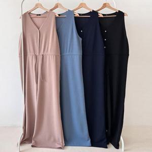 [강물처럼]빅사이즈와이드팬츠 T780L502 엘레강브이스냅점프슈트