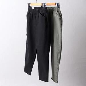 [강물처럼]빅사이즈면배기바지 F447L503 카치온밴딩배기팬츠 LO