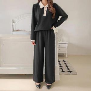 [강물처럼]아이우먼 이지핏배색루즈투피스 BST036M502 빅사이즈