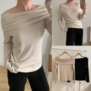 [강물처럼]위쉬몰 MO 슬림랩오프숄더스판티(T914H502) 빅사이즈