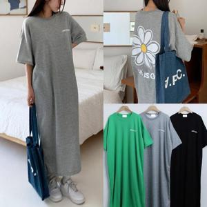 [강물처럼]위쉬몰 BU 백플라워반팔박스원피스(T888H502) 빅사이