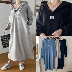 [강물처럼]위쉬몰 RA 브이라벨면후드원피스(Q656H502) 빅사이즈