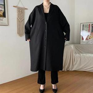 [강물처럼]아이우먼 퓨어루즈롱바바리코트 RAQ486M502 빅사이즈