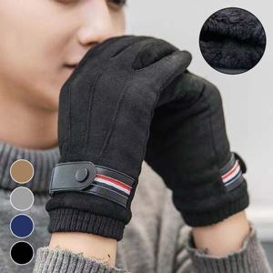 남성 회사원 기모안감 스웨이드 스마트터치 방한장갑 장갑