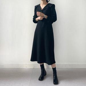 [강물처럼]아이우먼 브이카라뒷리본원피스 YPG468M502 빅사이즈