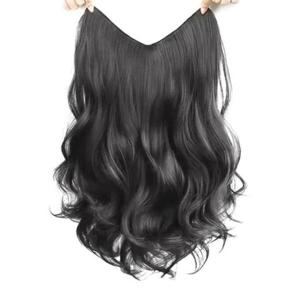 [패션] 넓은 똑딱이 웨이브 부분가발 2color LM-0817