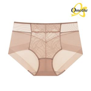 오모떼 프리미엄 수피마 코튼 풀커버 레이스 팬티 1종/브라운