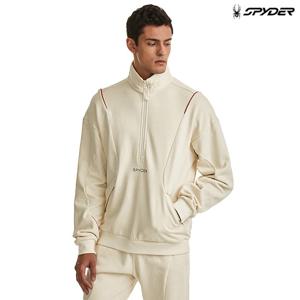 [스파이더] 공용 사선 전개 하프 집업 풀오버 SPGFCNFT304UIVY