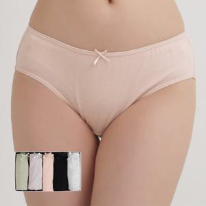 EPT0710A 순면 여성 미디 삼각 요일 팬티 5매 세트