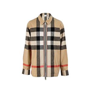 [로로모다] 버버리 남성 체크 울 셔츠 자켓 / 8050135