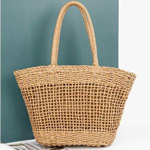 여자토드가방 캐주얼 라탄 바구니 손가방 여름 쇼퍼백 카키 가방