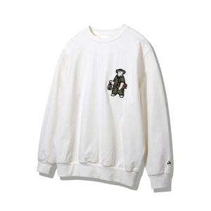 [지프] 곰아트웍 화이트 맨투맨 JP1TSU821