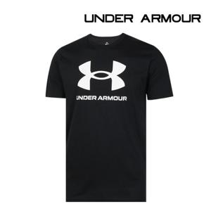 언더아머 반팔티셔츠 로고 업데이트 남성 블랙 1382911-001