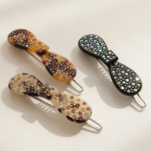 제이로렌 프랑스 큐빅 리본 포인트 헤어핀 H01145